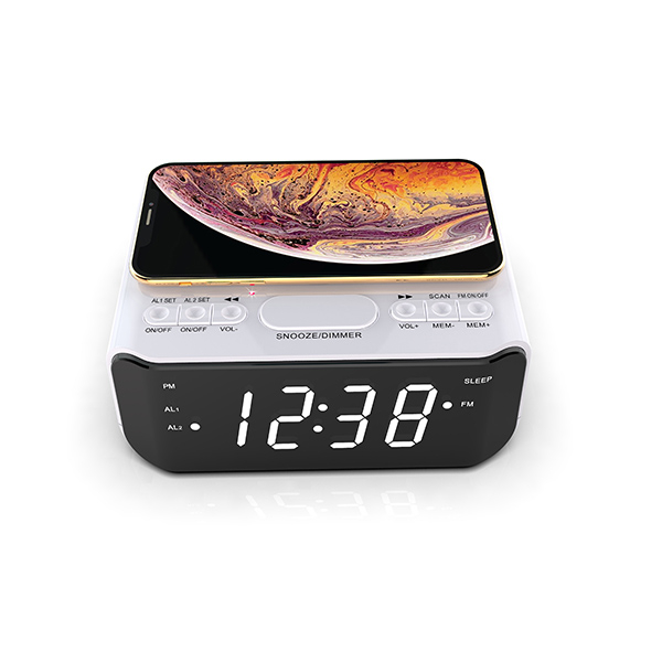Speaker Wireless charging alarm clock 丨YM-186